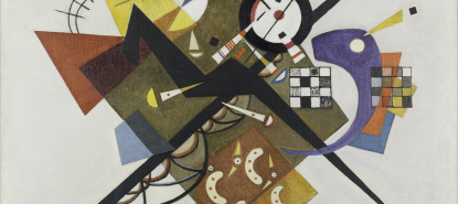 Wassily Kandinsky, Auf Weiss II, 1923. Collectie Centre Pompidou. MNAM-CCI/Hélène Mauri/Dist. RMN-GP